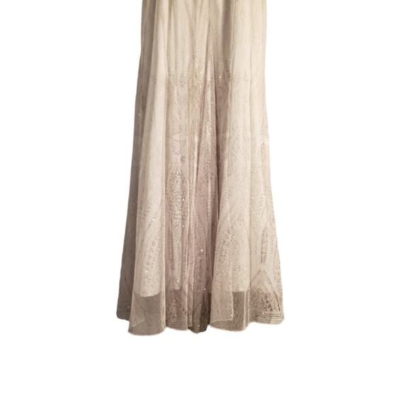 EUC Jump Apparel White Sparkling Silver Dress Size 5/6 - Picture 4 of 8